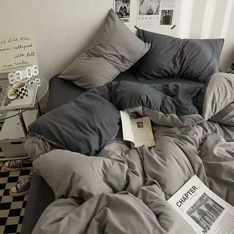 Покрывало из утолщенного твила в клетку, трехпредметный набор постельного белья, четырехпредметный набор, одноразовое покрывало, постельное белье