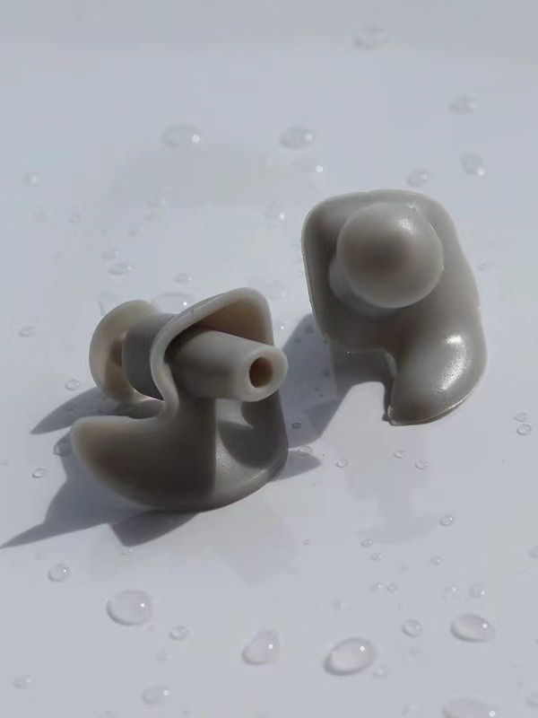 Shark Fin Earplugs Swimming Waterproof Earplugs Silicone Earplugs Spiral Earplugs Sleep Noise Reduction Earplugs Silicone Three-layer