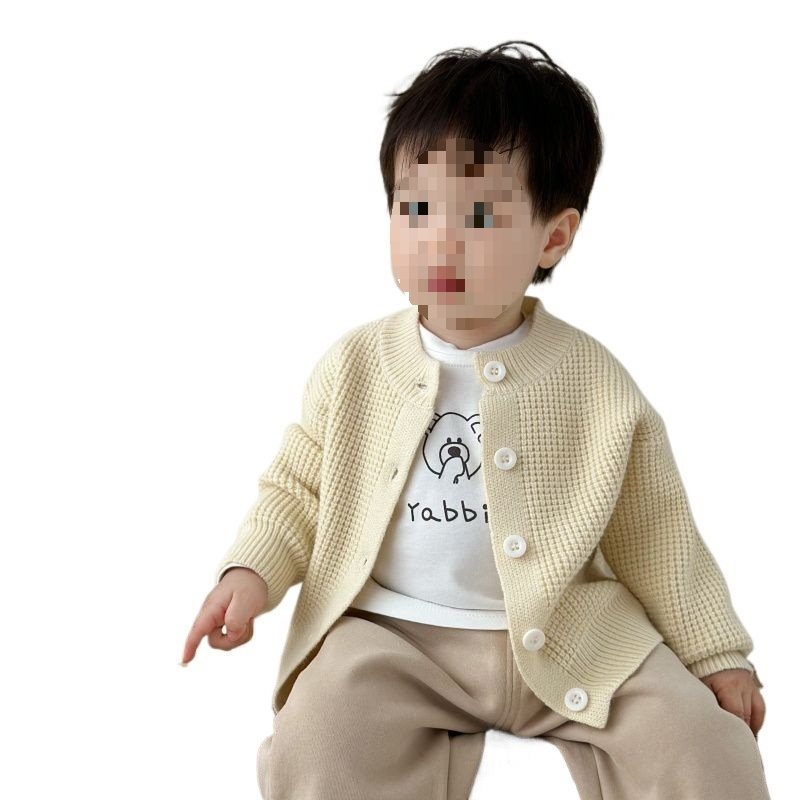 Children's Knitted Knitwears, Baby Cardigans, Knitwears for Boys and Girls, Korean Style Knitwears, Fashionable and Versatile Tops, Winter, Spring and Autum Outwears