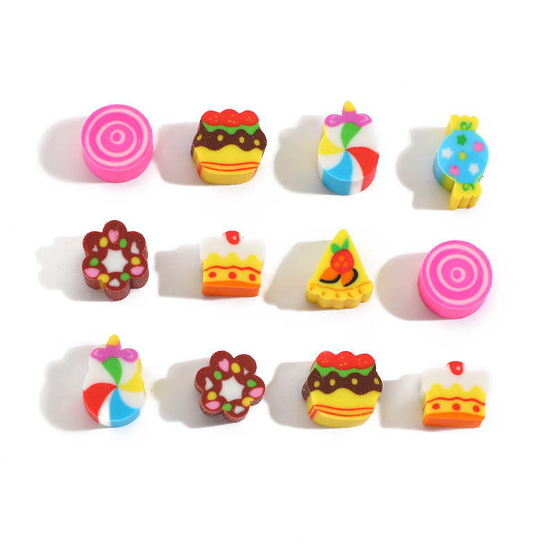 Toast bread mini eraser high-looking children student cute creative no debris not easy to mark eraser