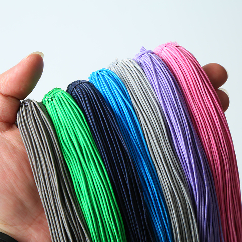 0.8-3mm text play color elastic rope hand string string bead round elastic rope Buddha bead thread bead rubber rope