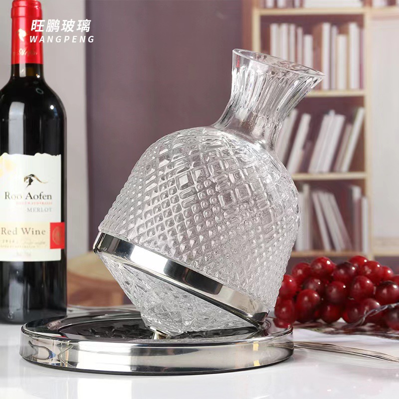 Return Gift New Decanter Set Transparent Glass Seiko Whiskey Crystal Business Gift Stainless Steel Retro