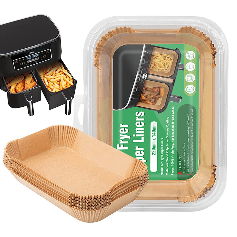 Заводская специальная бумага для прямоугольной фритюрницы, пищевая, утолщенная, термостойкая силиконовая бумага для выпечки
