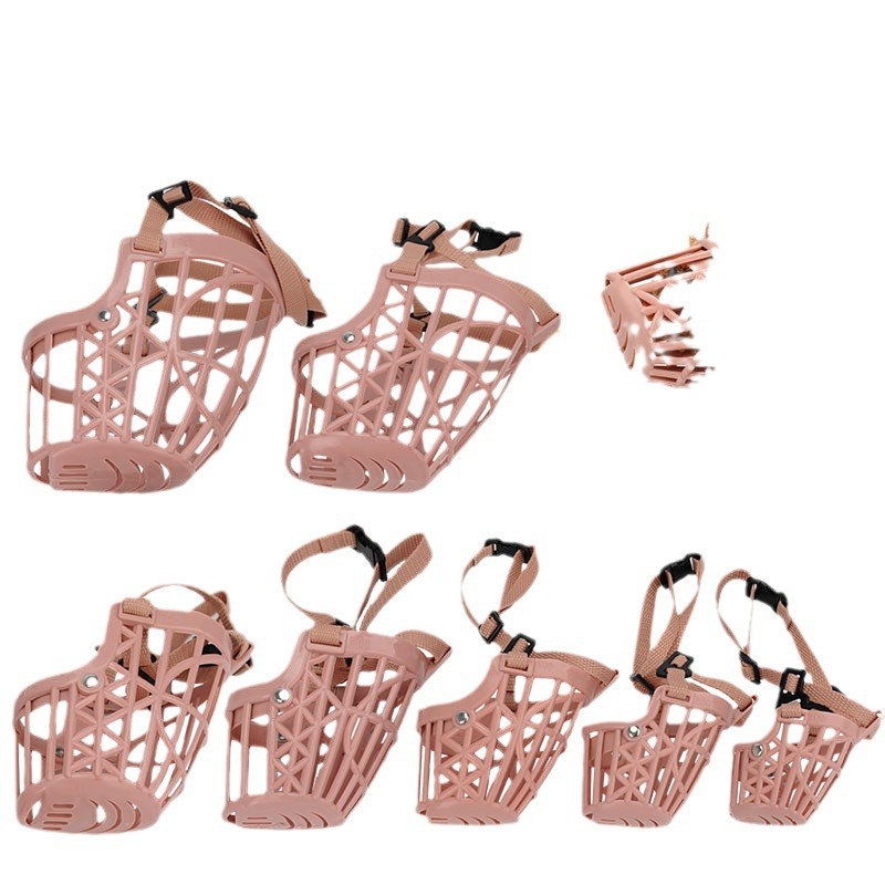 Dog muzzle anti-bite barking eating mask small large dog pet bark stop device Teddy supplies dog cover cage dog cover