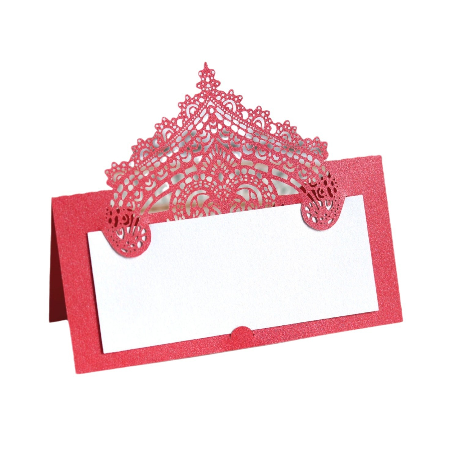 Wedding laser seat card hollow lace three-dimensional seat card European black lace name sign-in desk spot