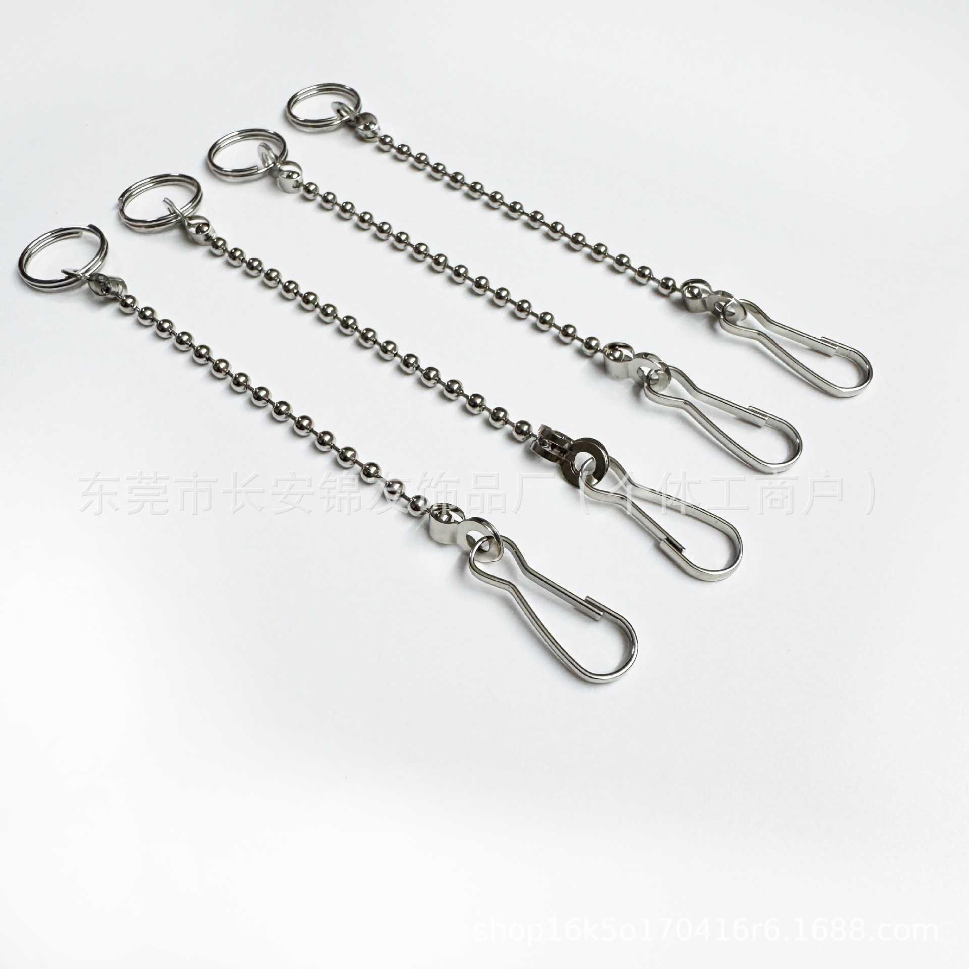 diy ball ball chain double hole flat buckle fixing screw windproof extension connection diy jewelry accessories stainless steel chain