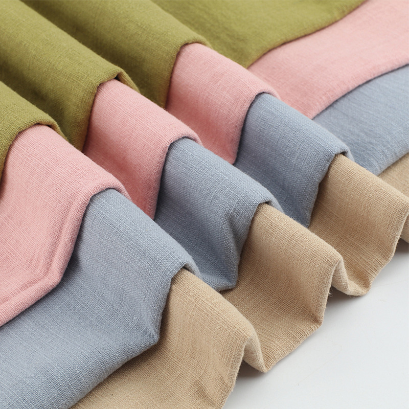 Bamboo Sand Washed Ramie Fabric Retro Distressed Pants Jacket Men's and Women's Cotton and Linen Fabric Ramie Fabric