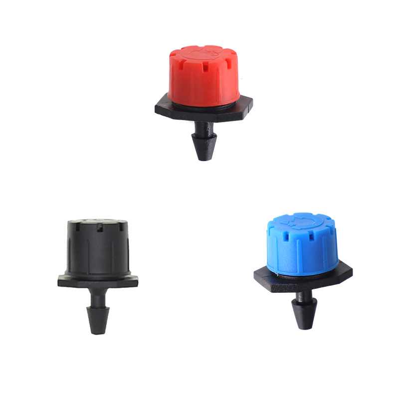 Red Eight-Hole Dripper 360 Adjustable Flow Fruit Tree Drip Irrigation Nozzle Garden 8-Hole Little Red Riding Hood Dripper Water-Saving Equipment