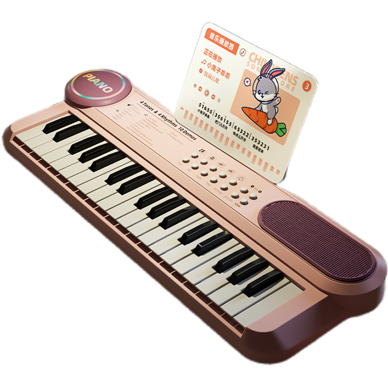 Children's 37-Key Digital Keyboard Music Piano Baby Entry-Level Beginner Multi-Functional Musical Instrument Playing Toy Piano Gift