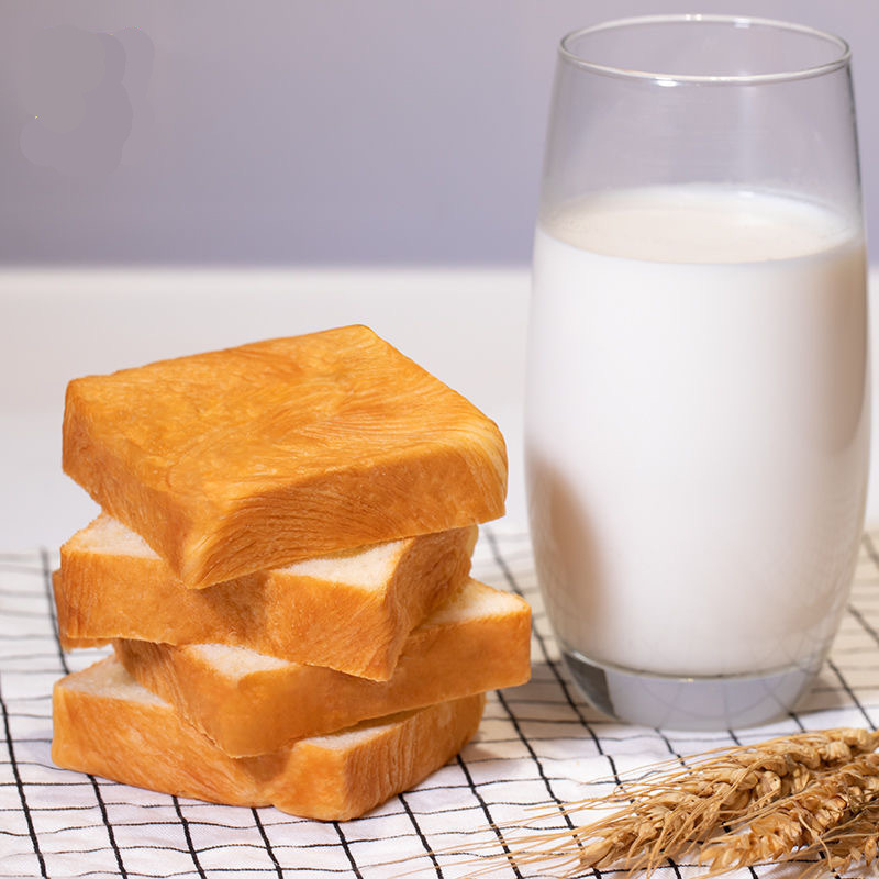 raw toast hand-torn bread bag milk flavor no sandwich substitute cake pastry heart snack dessert wholesale