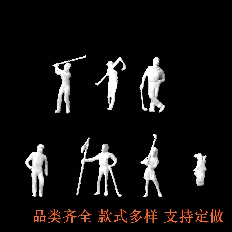 DIY Handmade Accessories Sand Table Model Materials White Doll Model Ornaments with Various Shapes Simulated Human Models