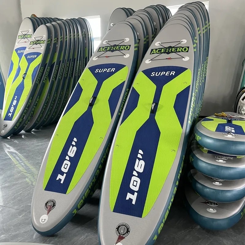 Paddle board double-layer thickened inflatable paddle board standing surfboard SUP leisure paddle board entry children pulp board wholesale