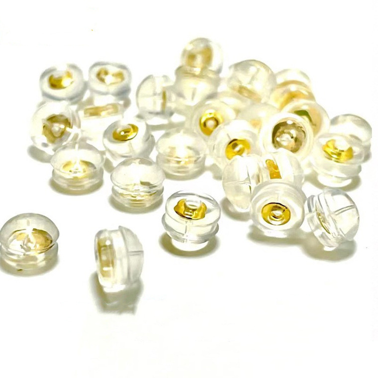 Zuowei Jewelry 18K Gold Silicone K Gold Earplug Accessories Rose Gold G18K Gold Ear Plugs and Ear Studs Accessories Wholesale