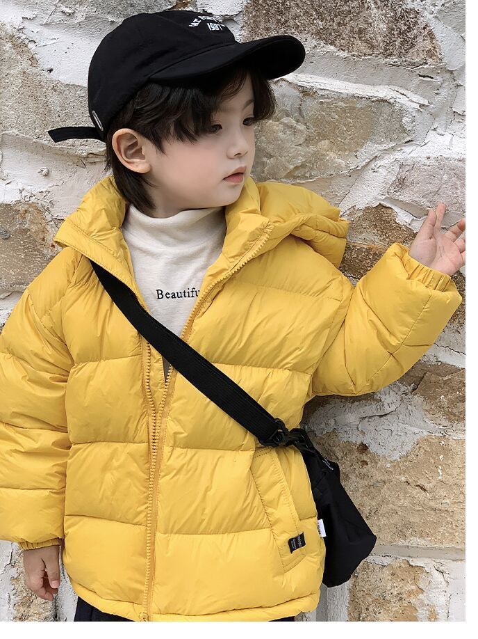 Korean Style Kidsren's down Jacket, Small, Medium and Large Kidsren's Winter Outwear, Boys and Girls, Thickeneded and Warm White Duck down Jacket