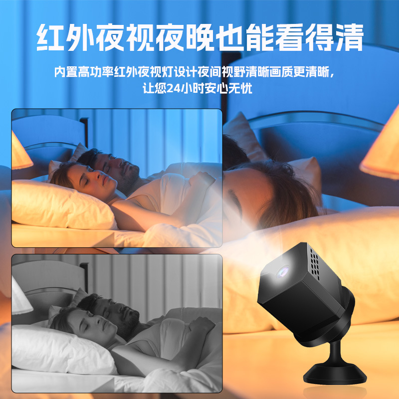 New Private Model Camera F1 Square Small Camera HD Night Vision WiFi Camera A9 Upgrade Outdoor Sports Camera