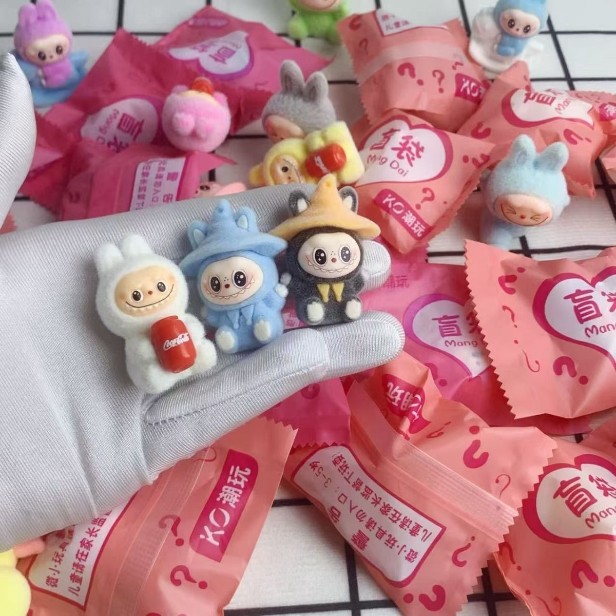 Flocked Plush Cartoon Figurines Blind Bag Gift Series Models Trending Online Hot-Selling Accessories Wholesale Blind Bags