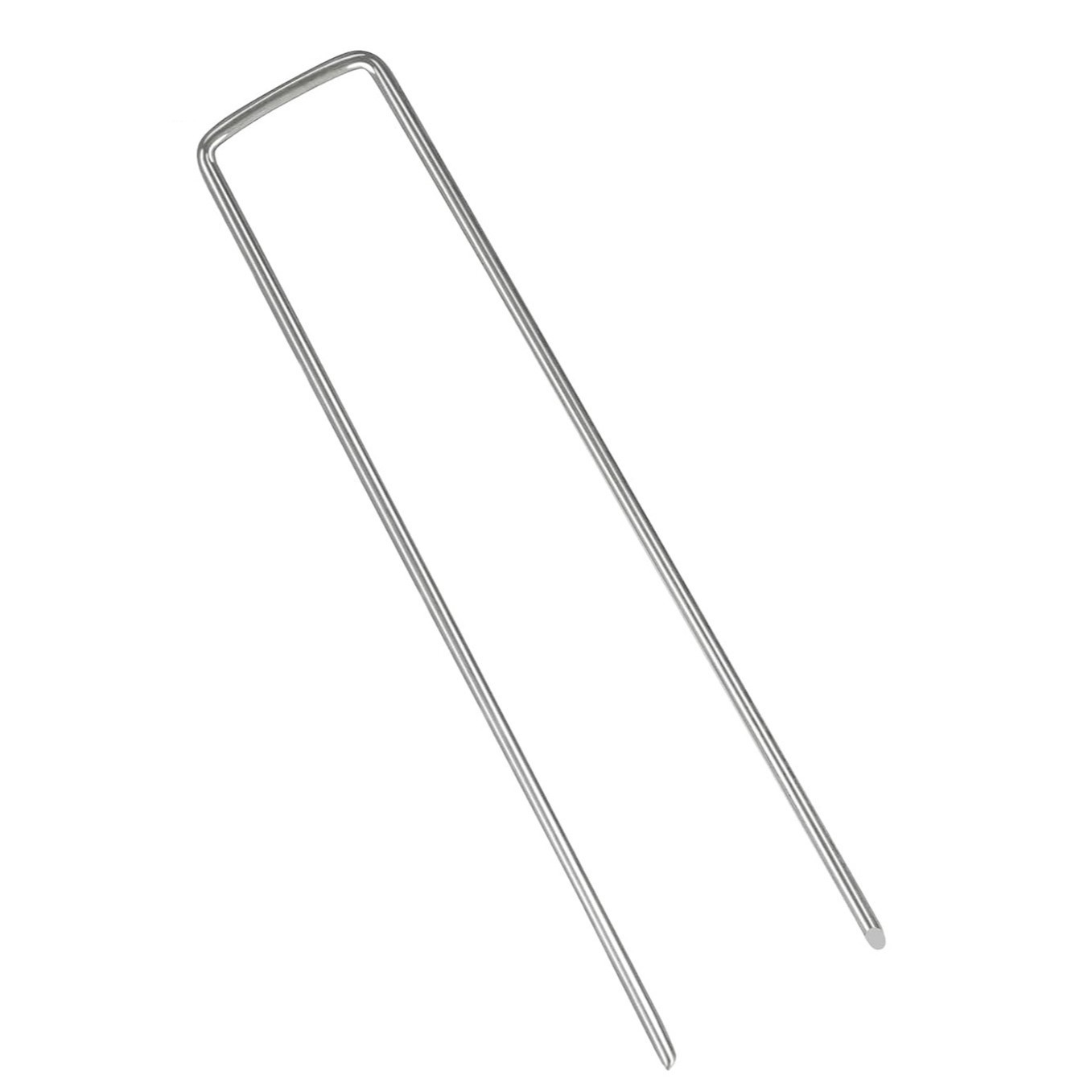 U-Shaped Ground Nails, Metal U-Shaped Mulch Nails, Galvanized Slanted Tip Ground Nails, Weed-Proof Cloth U-Shaped Fixator Ground Nails Wholesale