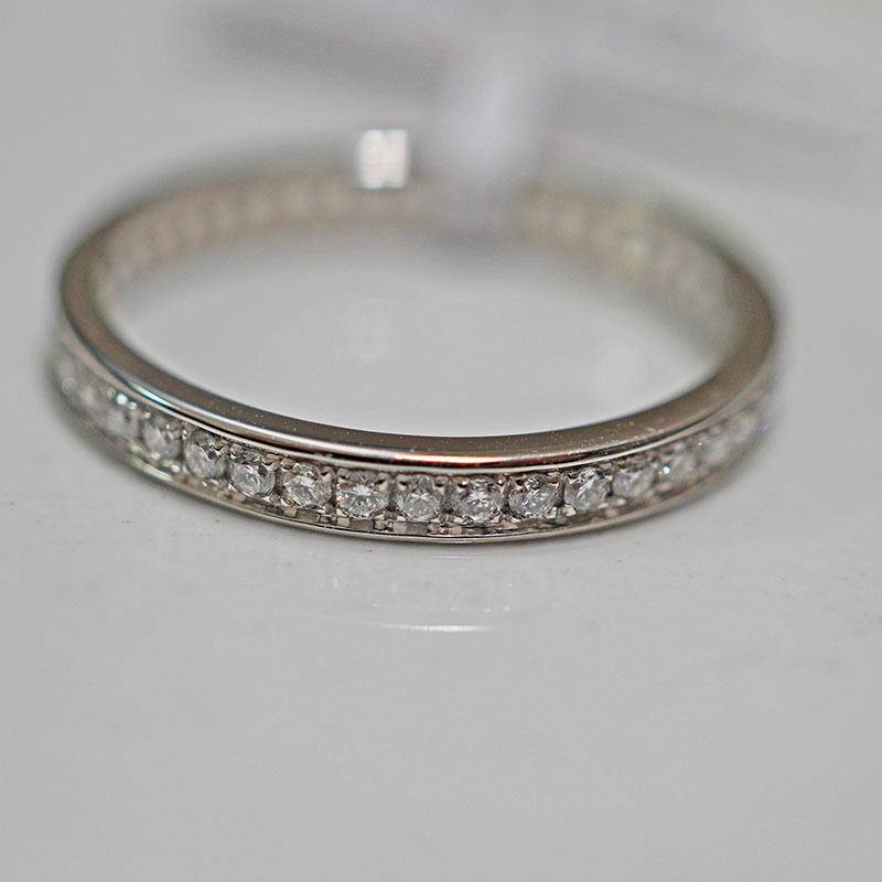 Кольцо из платины Pt950 с выращенным бриллиантом, простое кольцо для свадебного предложения для женщин