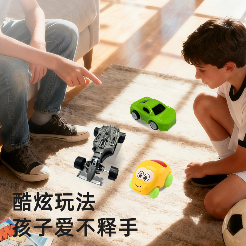 Pull-Back Sliding Toy Car Airplane Wholesale Creative Children's Toy Car Fighter Boy Compact Fast Sliding Educational