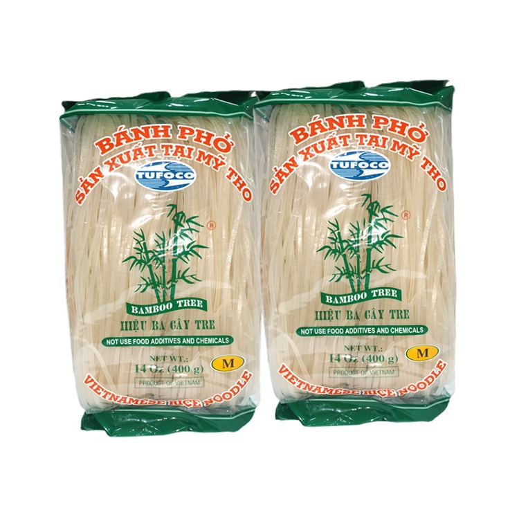 A large number of wholesale Vietnamese river flour 400g wide flour instant dry rice flour flat flour Sanyuan bamboo soup powder imported lemon powder 3mm