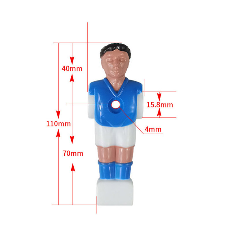 Foosball Table Accessories Miniature Player Figurines Tabletop Soccer Table Indoor