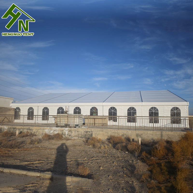 Aluminum Alloy Tent Aluminum Alloy Tent Gray Tarpaulin Can Be Installed with Glass Wall Wedding Tent