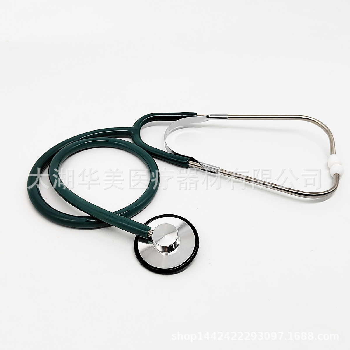 Factory direct supply aluminum single stethoscope multi-color optional teaching toy earpiece one-time only for export auscultation