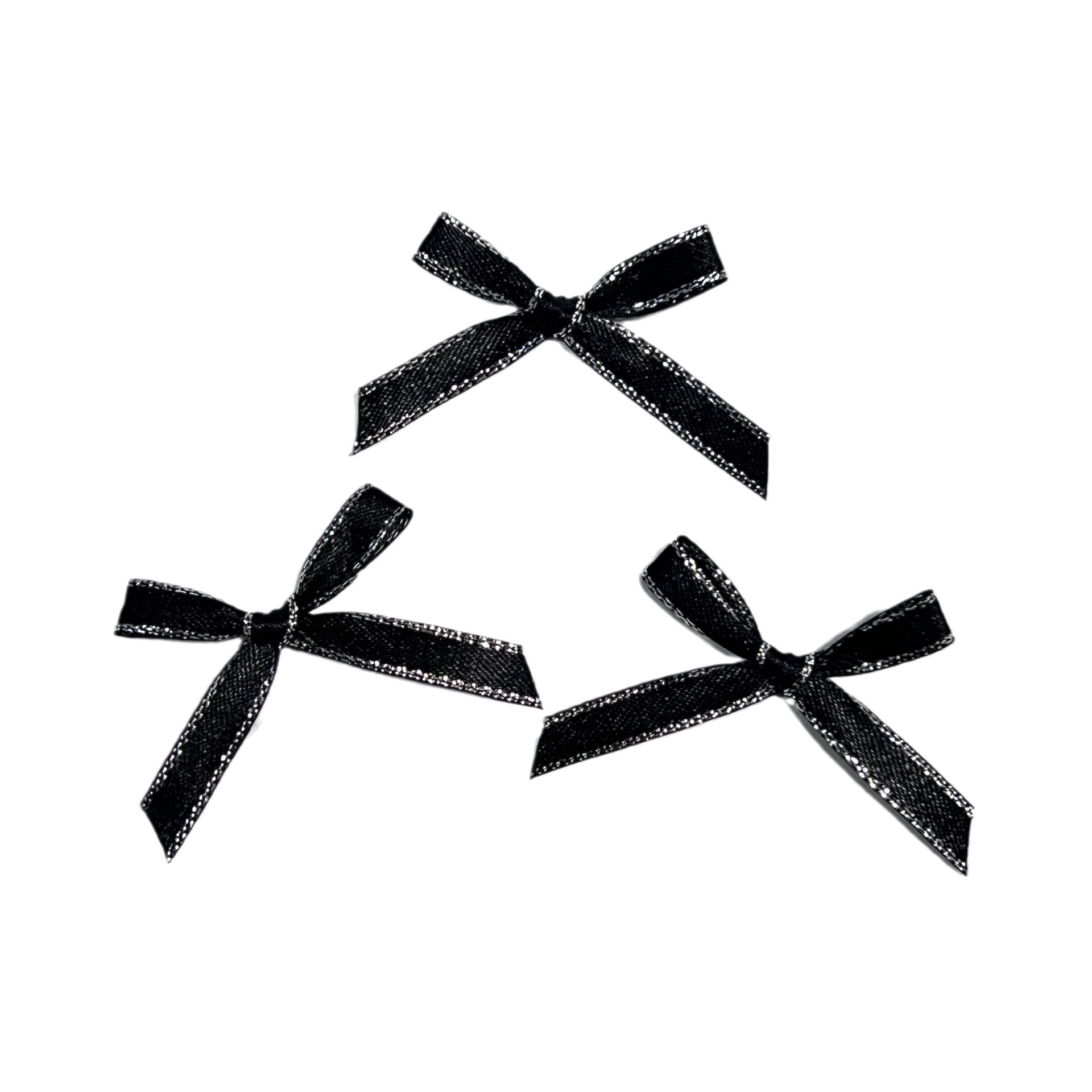 2 points 6mm silver bow flower full color can be used as underwear underwear clothing accessories factory wholesale