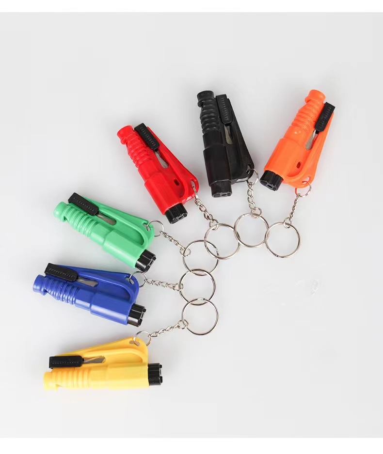 Car Safety Hammer Emergency Whistle Window Breaker Car Multifunctional Safety Breaking Hammer Life-saving Hammer