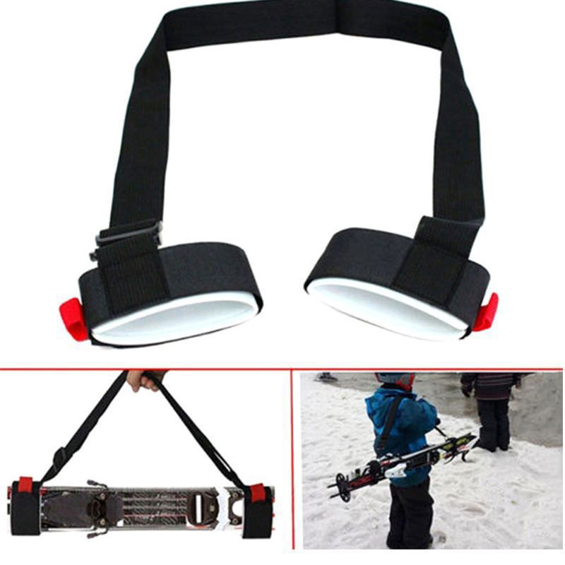 Cross-border in stock ski strap portable double-board snowboard fixed strap Sled strap adjustable sled strap
