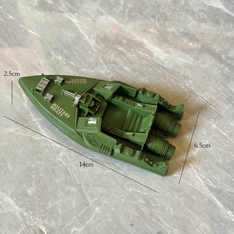 14cm Speedboat Military Sand Table Warship Single-Sided Ship Speedboat Destroyer Static Accessories Plastic Toy Manufacturer