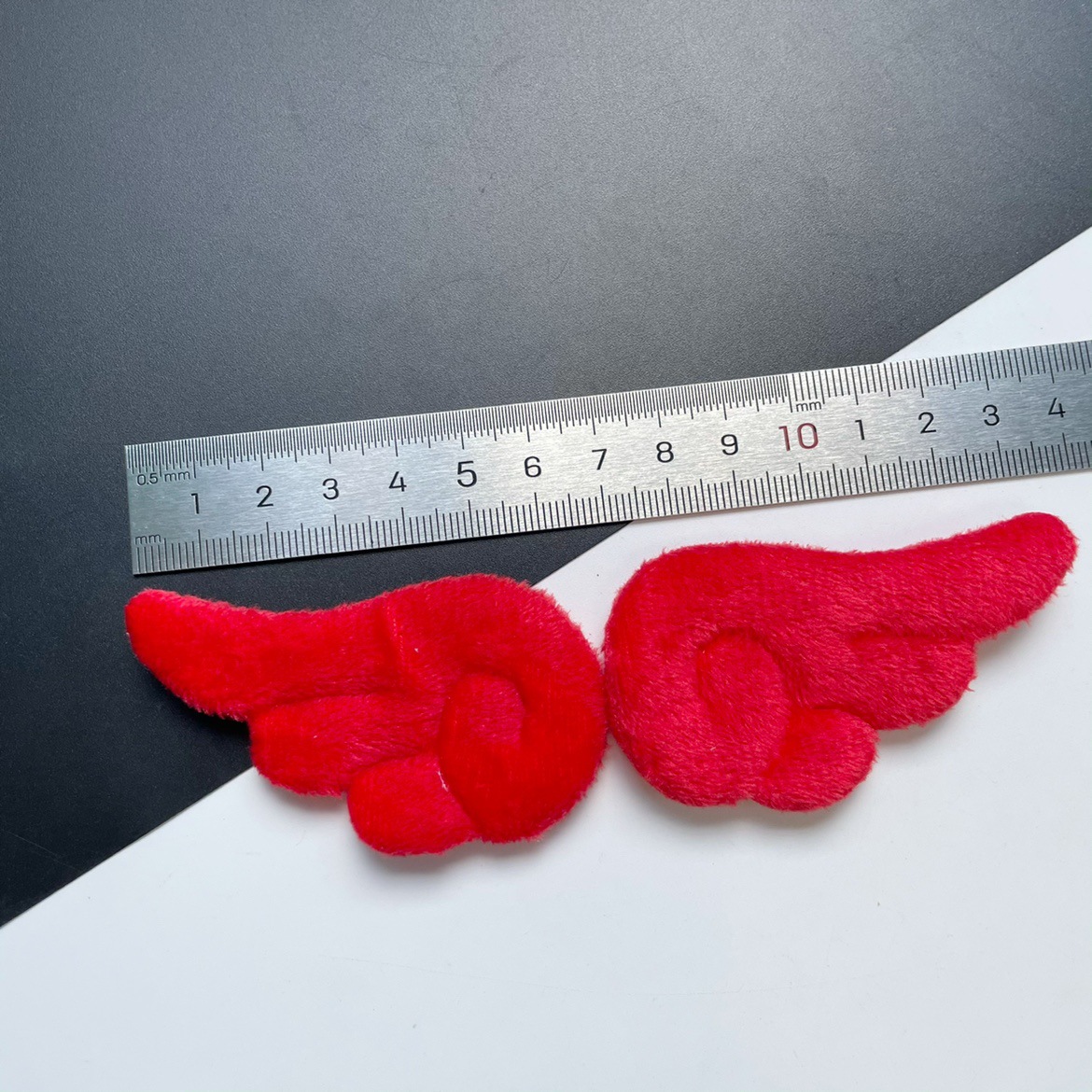 Split Suede Embossed Fabric Cute Angel Wings Hair Accessories Hat Decoration Accessories Material Cute Angel Wings