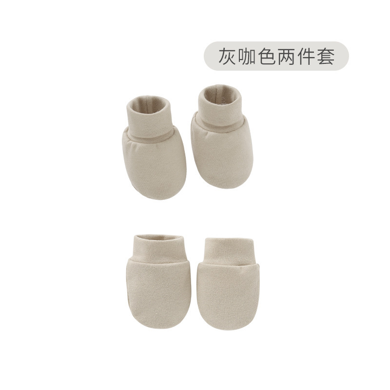 Foreign Trade European and American Baby Anti-scratch Gloves Foot Cover Baby Cotton Newborn Gloves Foot Cover Combination 821060