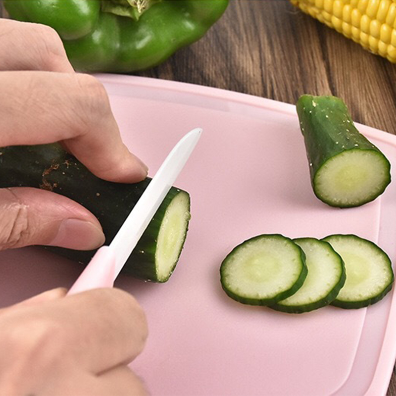 Ceramic fruit knife with protective cover melon and fruit peeler knife peeler portable dormitory portable knife household kitchen