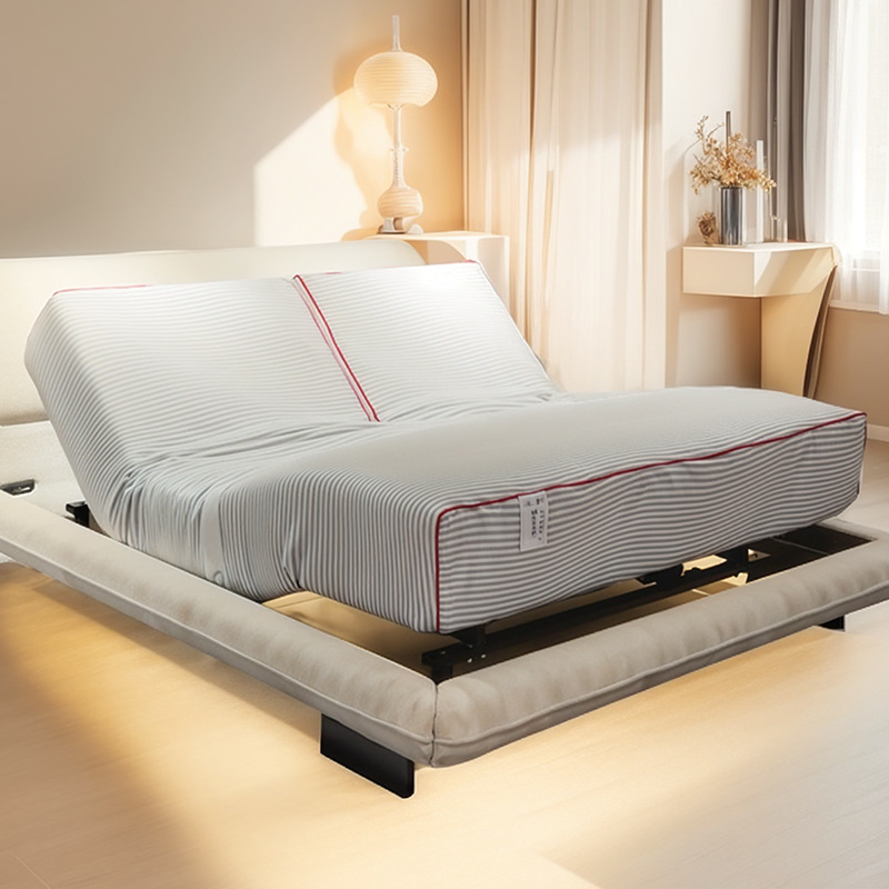 Наивный электрический умный матрас, многофункциональный, регулируемый, кремовый стиль, главная спальня, не мешающий двуспальный матрас, новая модель 2025 года