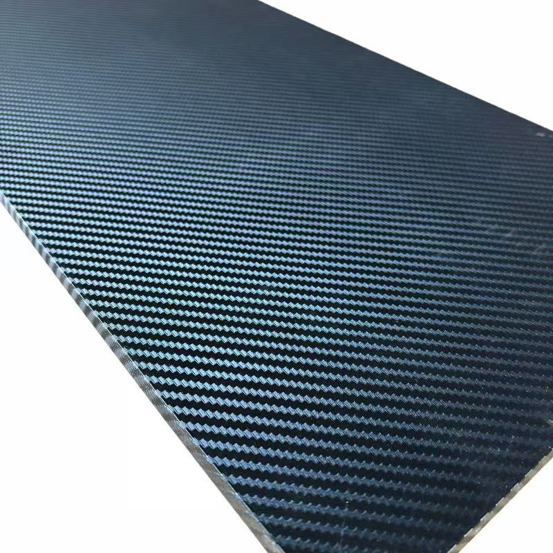 Pvc Blister Table Board Desktop Production Imitation Carbon Fiber Leather Surface Effect Waterproof and Anti-Slip Equipped with Mounting Nuts