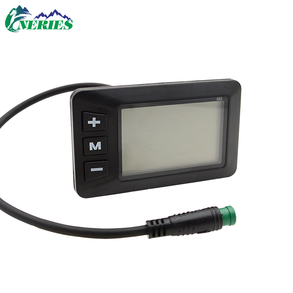 G51 electric bicycle five-core waterproof head LCD electric display meter scooter intelligent LCD speed control display