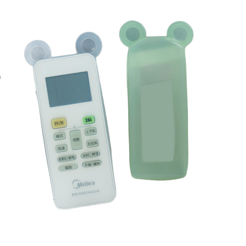 Creative Cute Bear Remote Control Protective Cover for Air Conditioning TV Household Dustproof Transparent Silicone Remote Control Cover