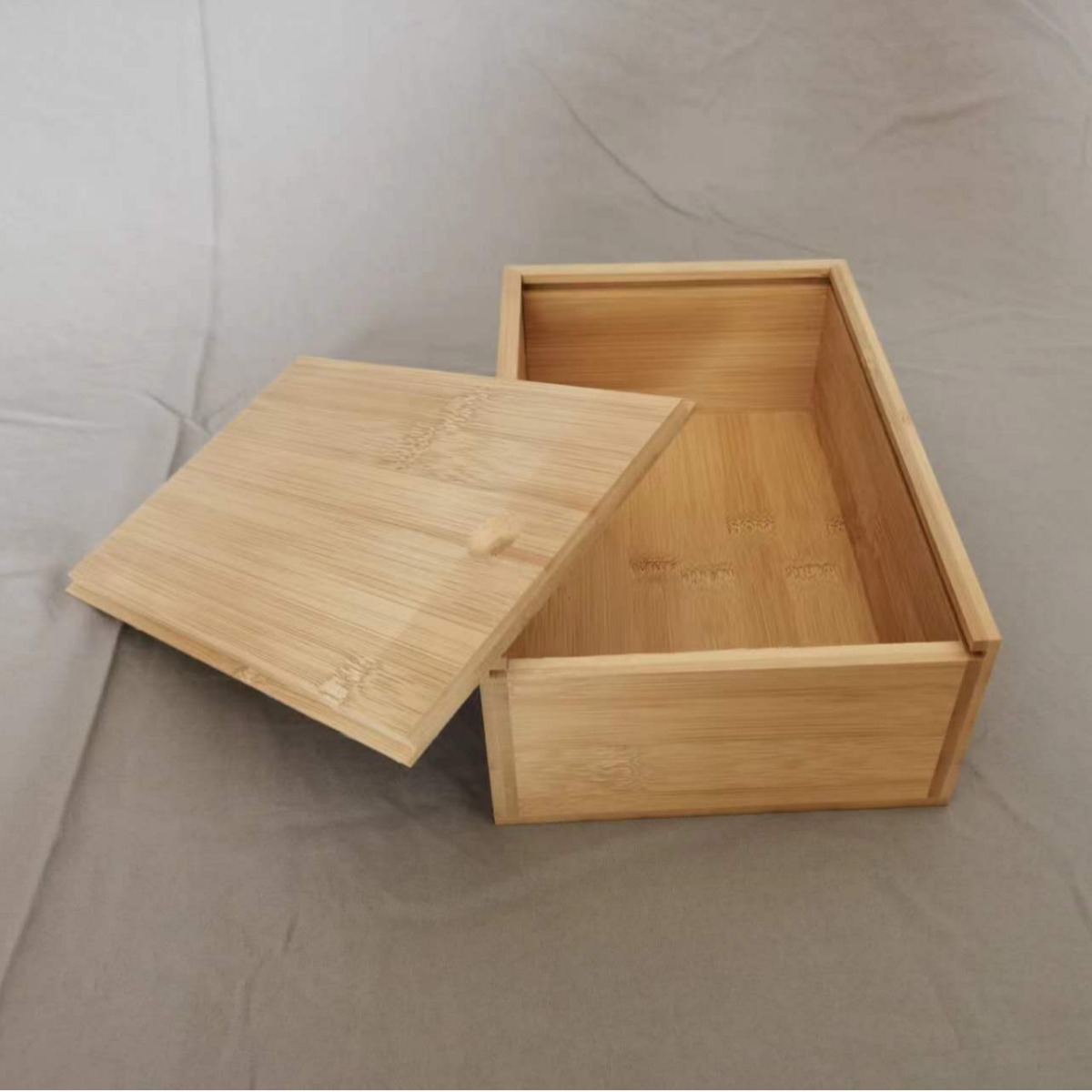 Customized Rectangular Gift Box, Custom-Made Pull-Out Lid Box, Wooden Storage Packaging Box, Storage Box, Tea Bamboo Wooden Box