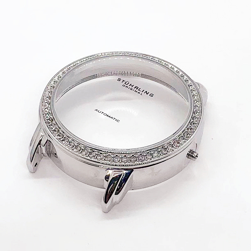 Hot-Selling Women's Watch Case Arched Glass Watch Trendy Diamond Dial High-Value Waterproof Women's Watch Accessories