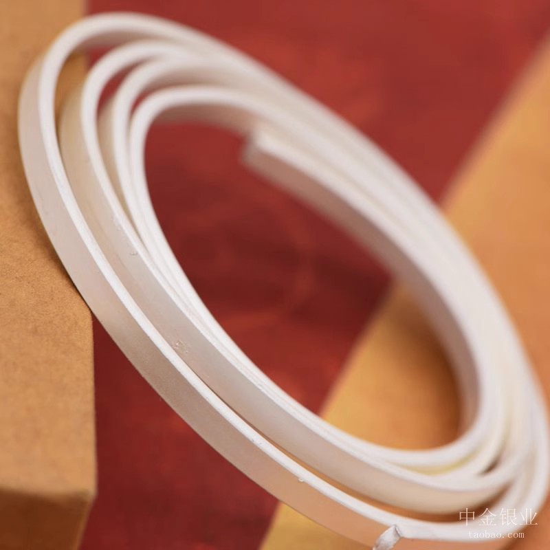 Hand-Processed Silver Material 9999 Sterling Silver Silver Bar Pure Silver Ring Bar Bracelet Bar Pendant Silver Piece Silver Wire DIY