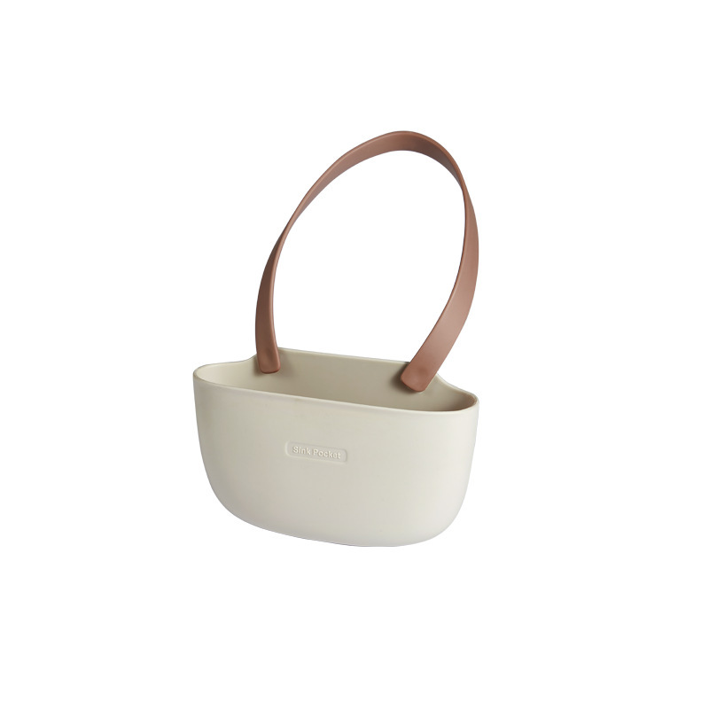 Sink Draining Basket Hanging Bag Kitchen Single and Double Layer Sink Punch-Free Hanging Basket Bowl Washing Sponge Faucet Storage Rack