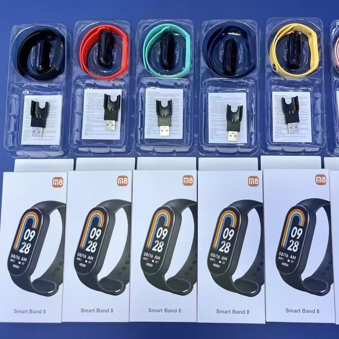 New Product M8/M9 Sports Smart Bracelet Pedometer Heart Rate Watch Blood Pressure Sleep Waterproof