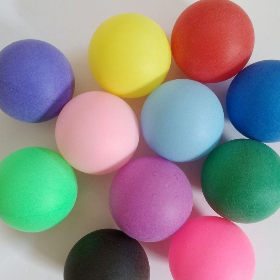 Frosted Color Beer Table Tennis PP40mm Seamless Ball Playground Pinball Spray Ball Machine Ball Wholesale