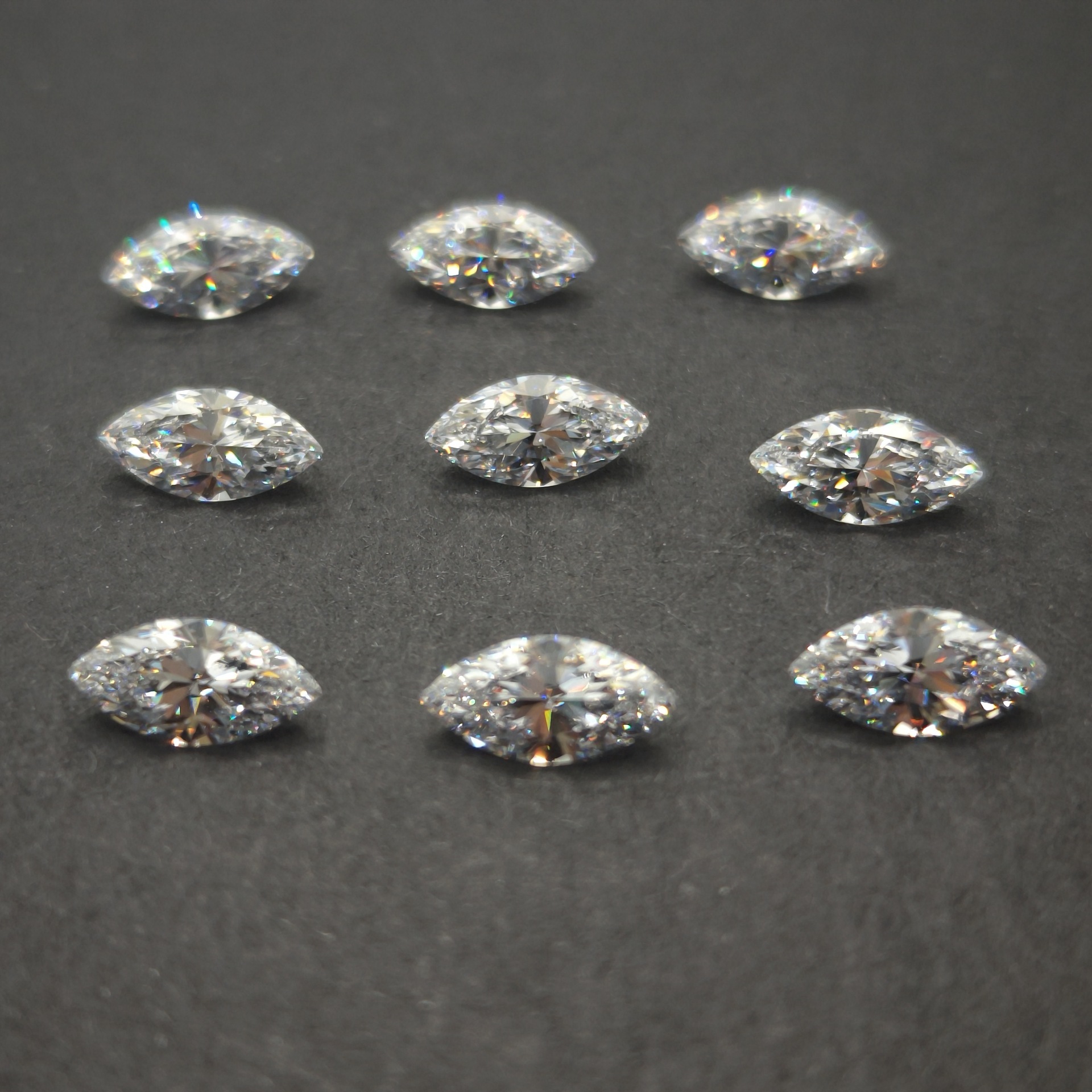 Horse Eye MS MQ Guitai Material 5ASPG Cut Zircon Cubic Zirconia Bare Stone