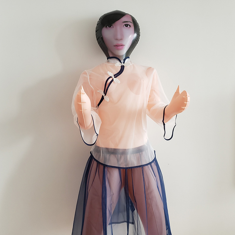 Inflatable doll painted leather men's inflatable gun frame pillow gun frame entity adult sex products Amazon manufacturers