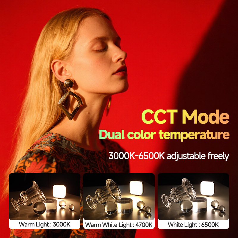 Rgb Mobile Phone Fill Light Portable Mini Pocket Light Outdoor Photo Video Led Tofu Light Live Broadcast Beauty Light