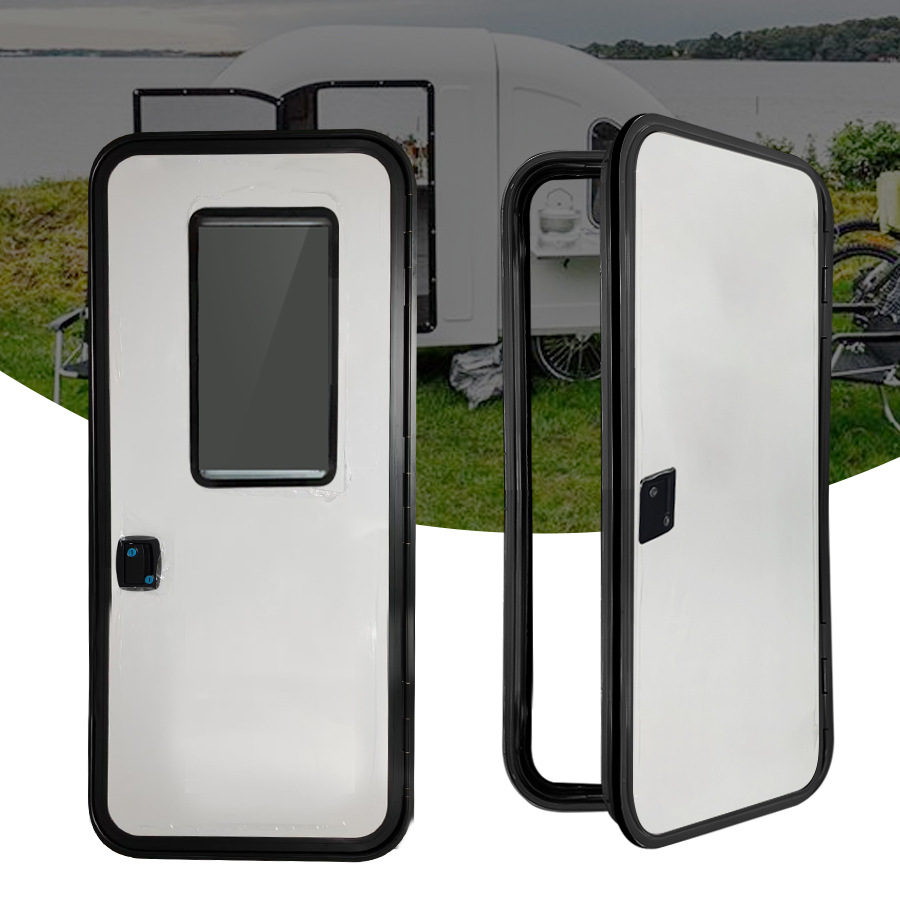 Дверь РВ с окном Маленькая дверь РВ алюминиевый сплав Дверь открывающаяся 1200X600 мм Дверь трейлера РВ