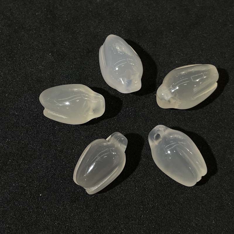Temple Tourist Attractions Commodity Ice Seed Chalcedony Agate Accessories Pendant Peanut Lotus Canopy Safe Buckle Gourd DIY