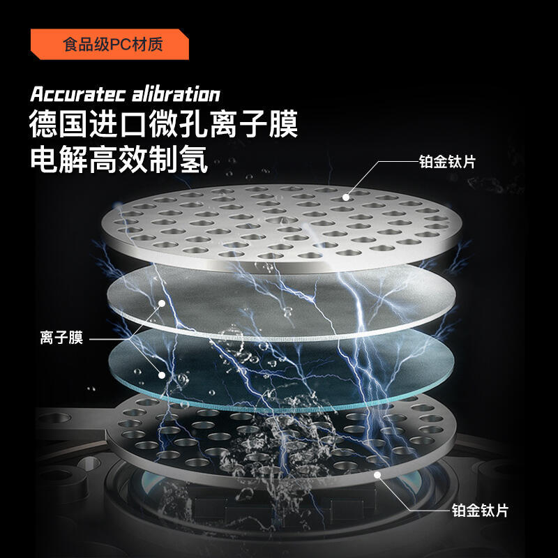 Amazon Hot Sale 1.5L Ton Ton Barrel Hydrogen Rich Kettle Hydrogen Water Cup SPE Hydrogen Oxygen Separation Water Hydrogen Rich Water Cup